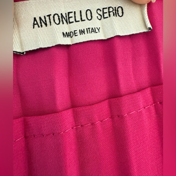 Antonello Serio Women’s pink blouse size M crinkle detail Italian brand EUC - Picture 4 of 4
